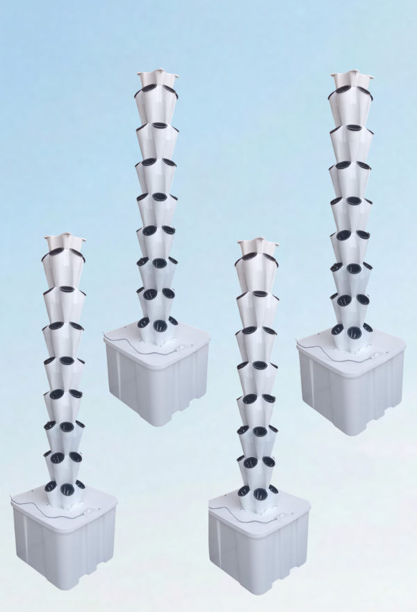 Niro 40 Pro Hydroponic Tower Best Value Setup 4 Towers 4×60L Tanks