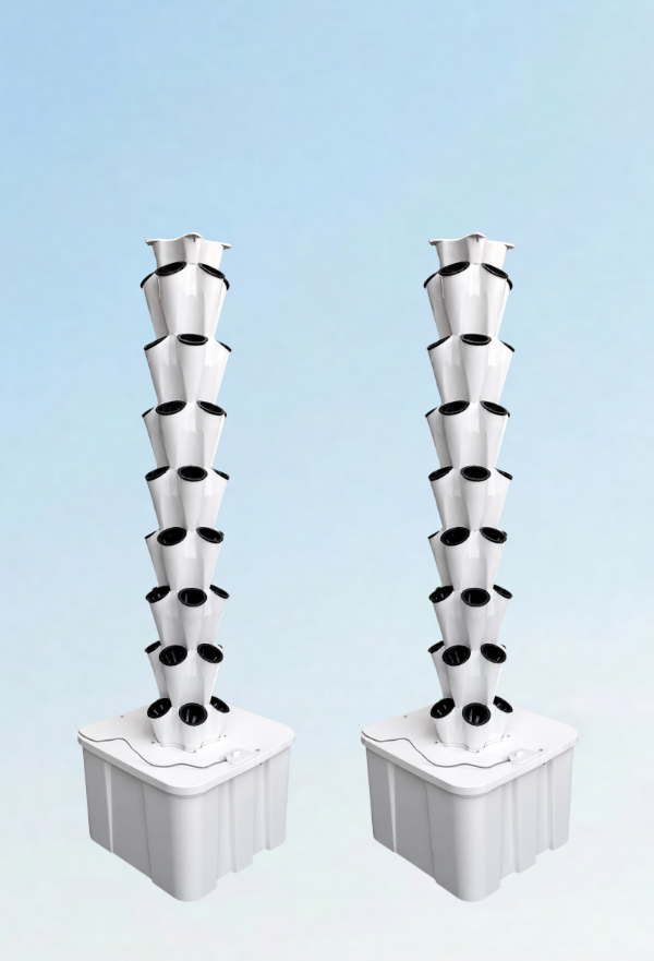 GK 40 Pro Hydroponic Tower Basic Setup 2 Towers 2×60L Tanks