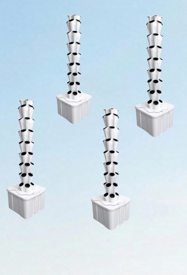 GK 40 Pro Hydroponic Tower Best Value Setup 4 Towers 4×60L Tanks